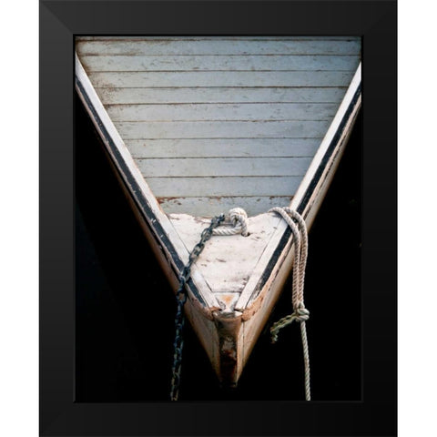 Wooden Rowboats II Black Modern Wood Framed Art Print by Perry, Rachel