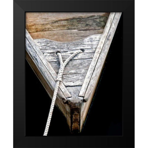 Wooden Rowboats III Black Modern Wood Framed Art Print by Perry, Rachel