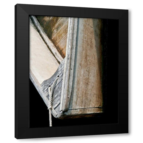 Wooden Rowboats IV Black Modern Wood Framed Art Print with Double Matting by Perry, Rachel