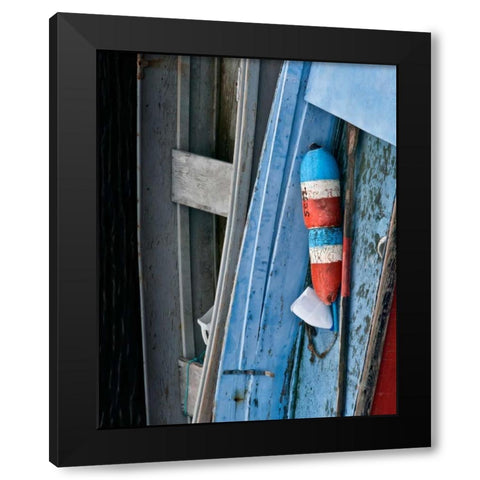 Wooden Rowboats XIV Black Modern Wood Framed Art Print with Double Matting by Perry, Rachel