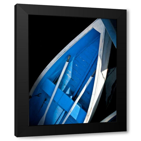 Wooden Rowboats XVI Black Modern Wood Framed Art Print with Double Matting by Perry, Rachel