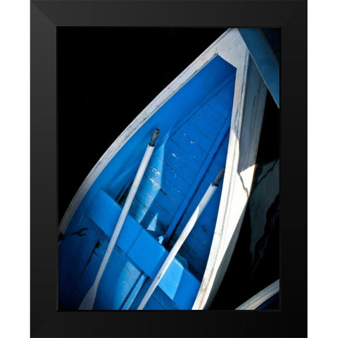 Wooden Rowboats XVI Black Modern Wood Framed Art Print by Perry, Rachel