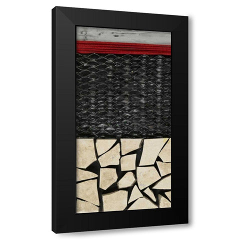 Fragmented I Black Modern Wood Framed Art Print by Avondet, Natalie