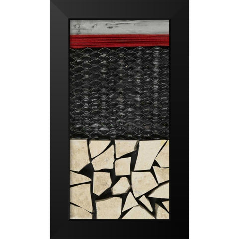 Fragmented I Black Modern Wood Framed Art Print by Avondet, Natalie