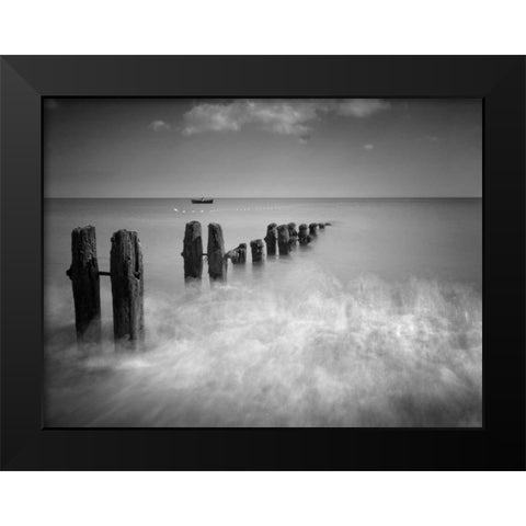 Fast and Slow Black Modern Wood Framed Art Print by Henson, Martin