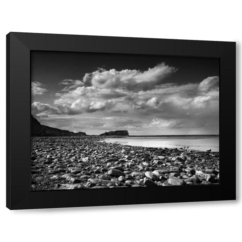 Saltwick Bay Black Modern Wood Framed Art Print by Henson, Martin