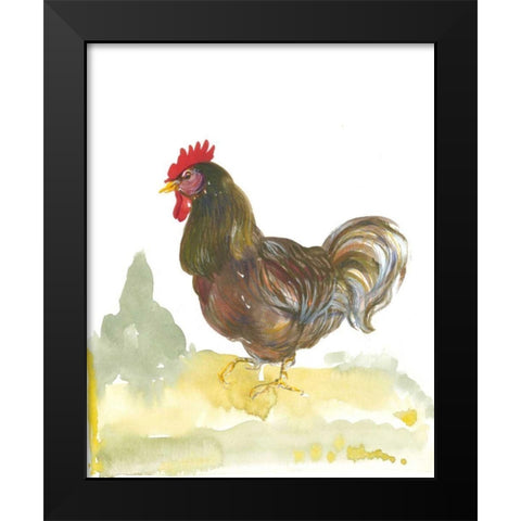 Down Home II Black Modern Wood Framed Art Print by Della-Piana, Elissa