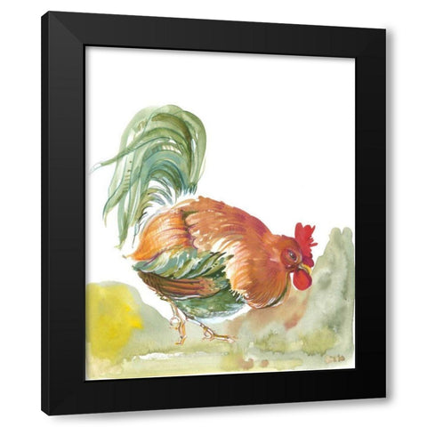 Down Home III Black Modern Wood Framed Art Print by Della-Piana, Elissa