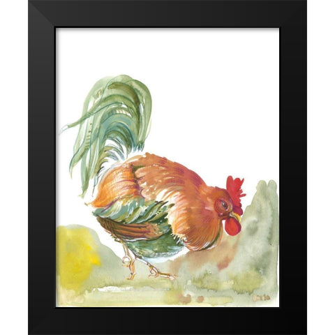 Down Home III Black Modern Wood Framed Art Print by Della-Piana, Elissa