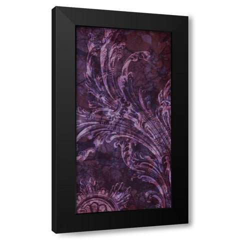 Grape Tart II Black Modern Wood Framed Art Print by Fagalde, Jarman