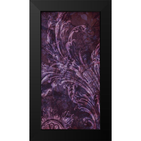 Grape Tart II Black Modern Wood Framed Art Print by Fagalde, Jarman