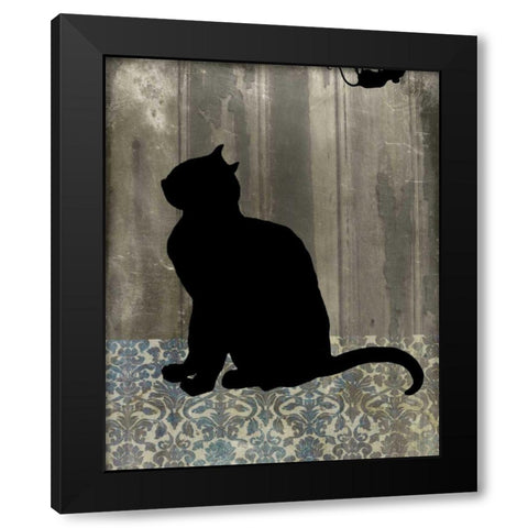 Mouse Hunt II Black Modern Wood Framed Art Print with Double Matting by Ludwig, Alicia