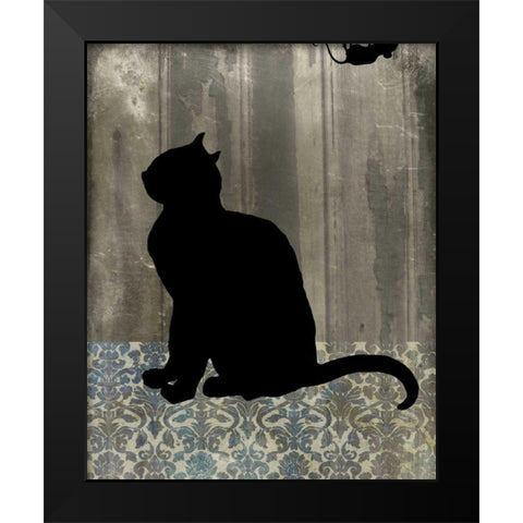 Mouse Hunt II Black Modern Wood Framed Art Print by Ludwig, Alicia