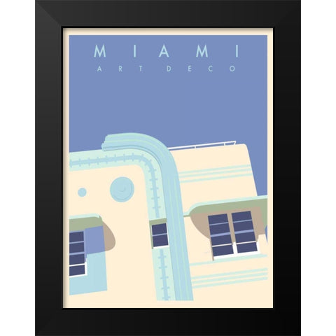 Art Deco-Miami Black Modern Wood Framed Art Print by Weiss, Richard