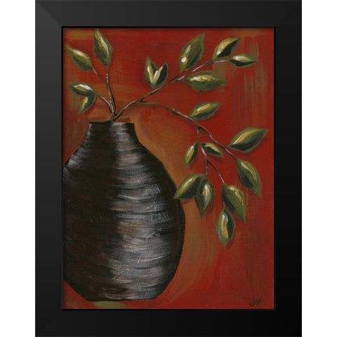 Zen Vase I Black Modern Wood Framed Art Print by Reynolds, Jade