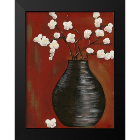 Zen Vase II Black Modern Wood Framed Art Print by Reynolds, Jade