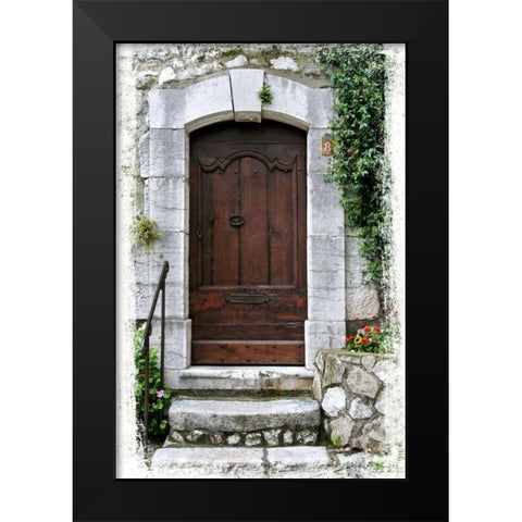 Doors of Europe XVIII Black Modern Wood Framed Art Print by Perry, Rachel