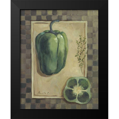 Veggies and Herbs I Black Modern Wood Framed Art Print by Cohen, Marietta