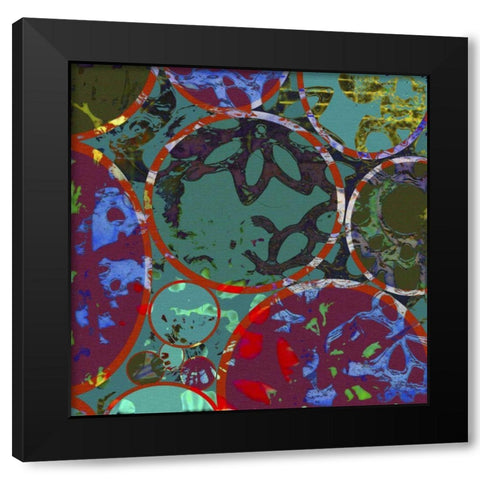 B-Jeweled Deco II Black Modern Wood Framed Art Print by Mountain, Ricki