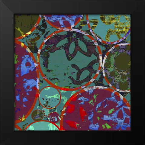 B-Jeweled Deco II Black Modern Wood Framed Art Print by Mountain, Ricki