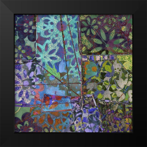 B-Jeweled Deco III Black Modern Wood Framed Art Print by Mountain, Ricki