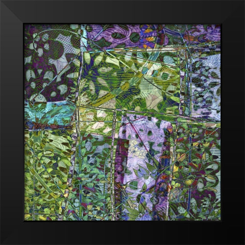 B-Jeweled Deco IV Black Modern Wood Framed Art Print by Mountain, Ricki