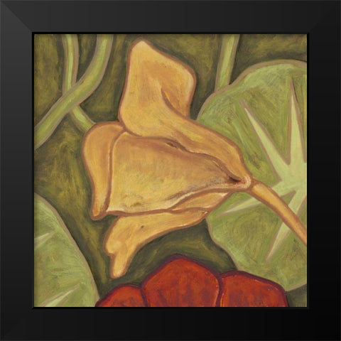 Vibrant Rainforest II Black Modern Wood Framed Art Print by Deans, Karen