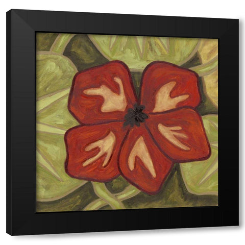 Vibrant Rainforest III Black Modern Wood Framed Art Print with Double Matting by Deans, Karen