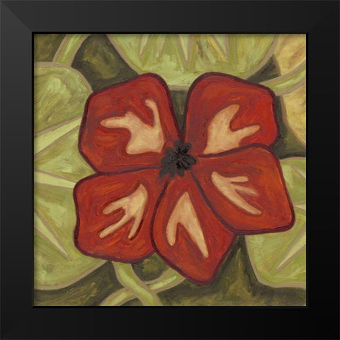 Vibrant Rainforest III Black Modern Wood Framed Art Print by Deans, Karen