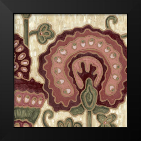 Romantic Chintz III Black Modern Wood Framed Art Print by Deans, Karen