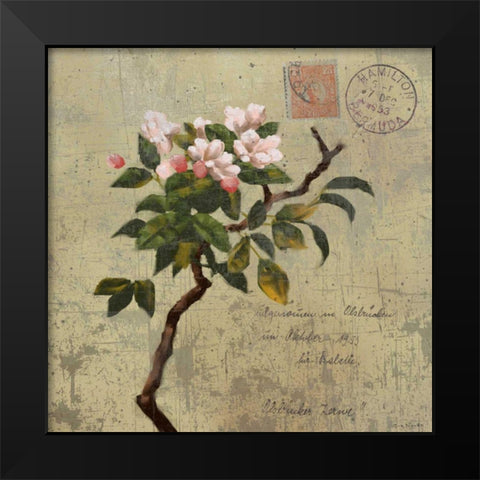 Postage I Black Modern Wood Framed Art Print by Novak, Rick