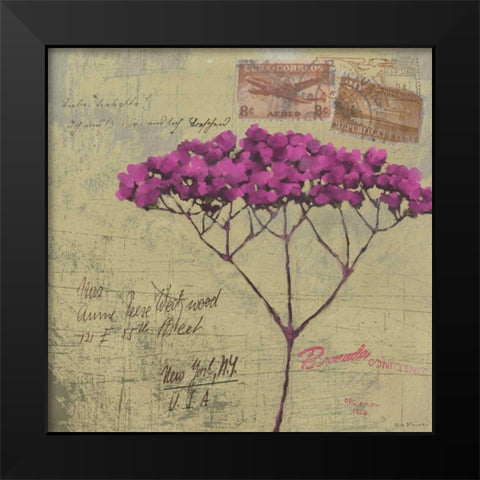 Postage IV Black Modern Wood Framed Art Print by Novak, Rick