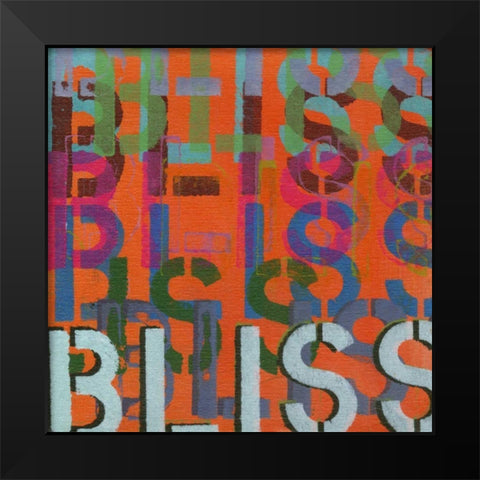 Bliss Black Modern Wood Framed Art Print by Fuchs, Jodi