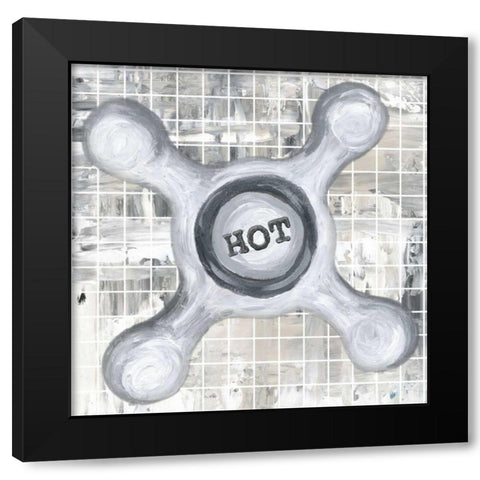Hot-n-Cold I Black Modern Wood Framed Art Print with Double Matting by James, Andrea
