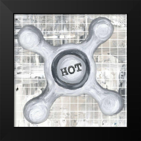 Hot-n-Cold I Black Modern Wood Framed Art Print by James, Andrea