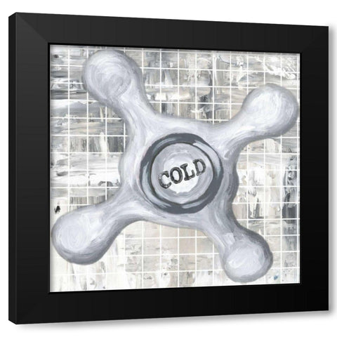 Hot-n-Cold II Black Modern Wood Framed Art Print with Double Matting by James, Andrea