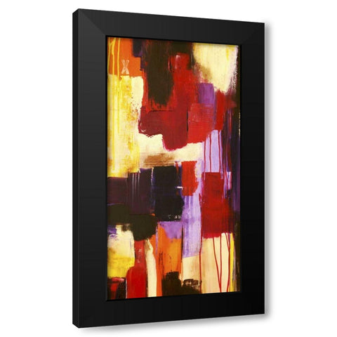 Raspberry Beret I Black Modern Wood Framed Art Print by Ashley, Erin