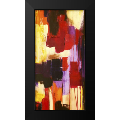 Raspberry Beret I Black Modern Wood Framed Art Print by Ashley, Erin