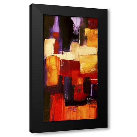 Raspberry Beret II Black Modern Wood Framed Art Print by Ashley, Erin