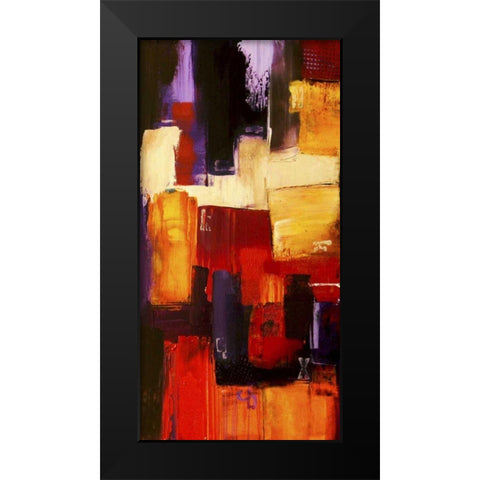 Raspberry Beret II Black Modern Wood Framed Art Print by Ashley, Erin