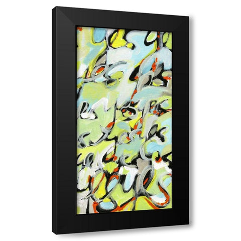 Yes, Yes, Yes II Black Modern Wood Framed Art Print with Double Matting by Fuchs, Jodi