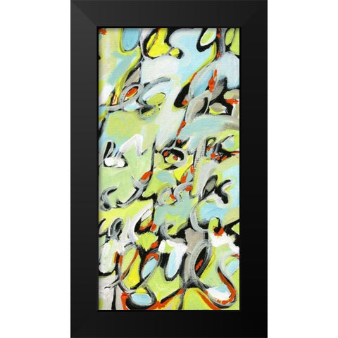 Yes, Yes, Yes II Black Modern Wood Framed Art Print by Fuchs, Jodi