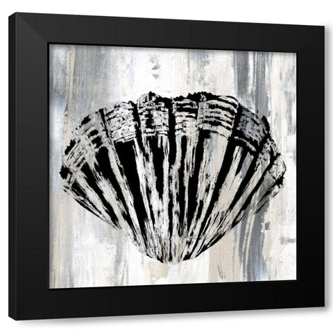Black Shell II Black Modern Wood Framed Art Print by James, Andrea