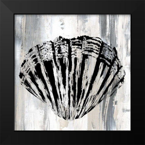 Black Shell II Black Modern Wood Framed Art Print by James, Andrea
