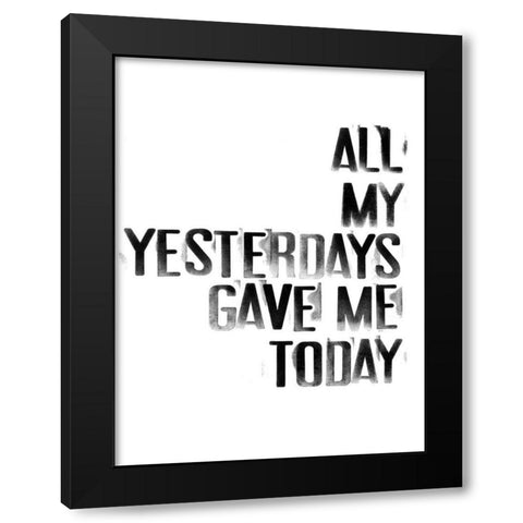 The Happiest IV Black Modern Wood Framed Art Print by Velasquez, Deborah