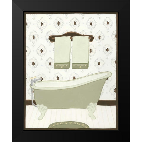 Parisian Bath I Black Modern Wood Framed Art Print by Vess, June Erica