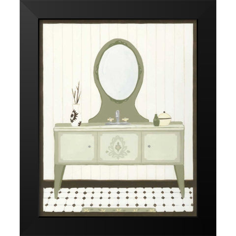 Parisian Bath IV Black Modern Wood Framed Art Print by Vess, June Erica