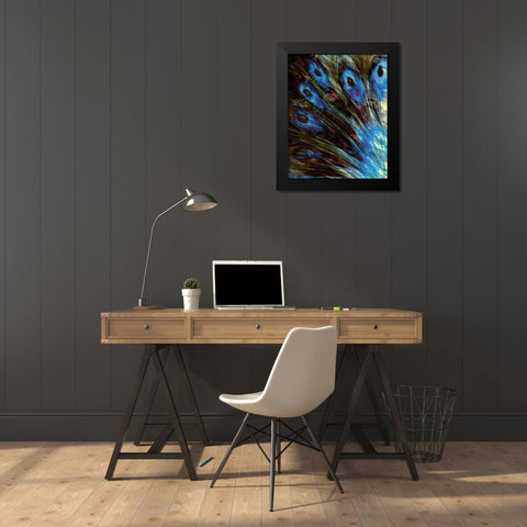 Feather II Black Modern Wood Framed Art Print by Harrington, Danielle