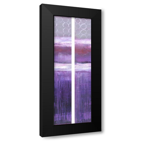 2-Up Purple Rain I Black Modern Wood Framed Art Print by Ashley, Erin