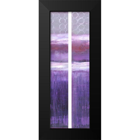 2-Up Purple Rain I Black Modern Wood Framed Art Print by Ashley, Erin